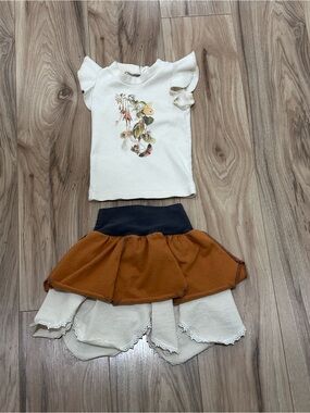 Organic cotton toddler fairy outfit